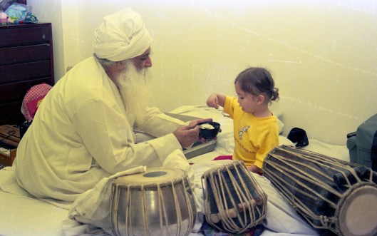 The Ice-cream Wale Babaji to my boys, Luigi Hari Tehel & Leonardo Amar Dhyan Singh..!Photo 1998 by Bhai Baldeep Singh at his Nizamuddin residence.