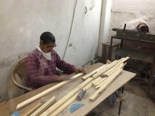 First stage when the frames get cleaned up and sanded.